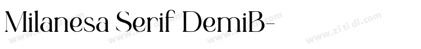 Milanesa Serif DemiB字体转换